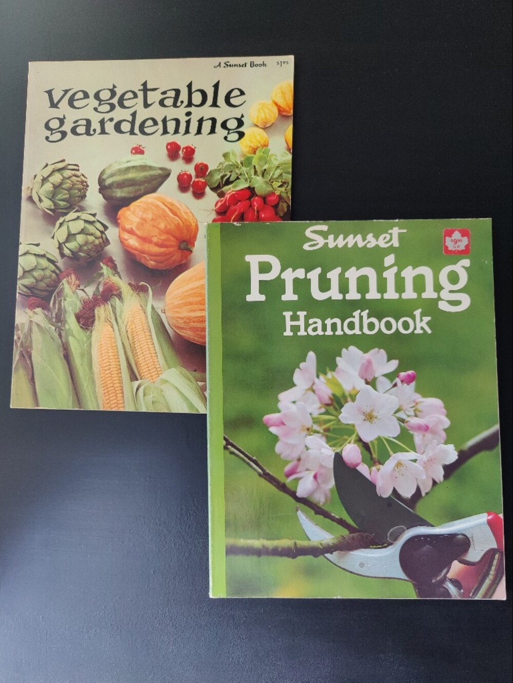 2 Vintage Sunset Books | Vegetable Gardening & Pruning Handbook